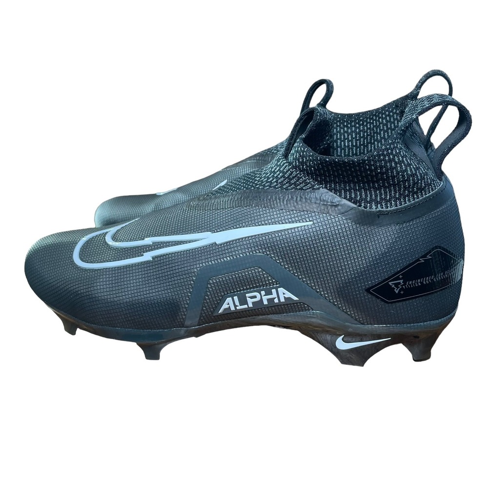 Nike Alpha Menace Elite‎ 3 Black Football Cleats CT6648-010 MEN'S SIZE 8